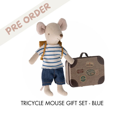 Maileg Tricycle Gift Set, Blue