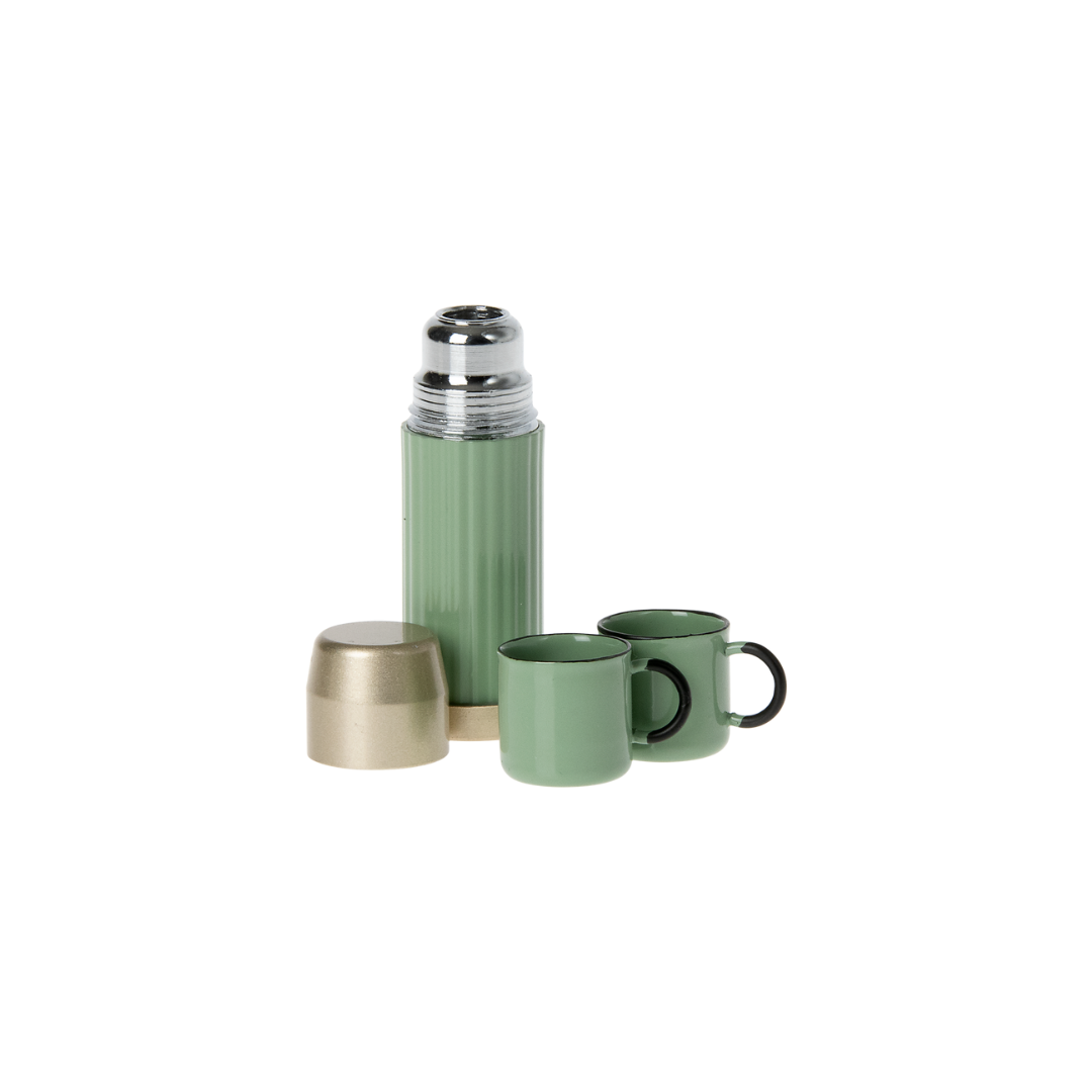 Maileg Thermos and cups set, Mint