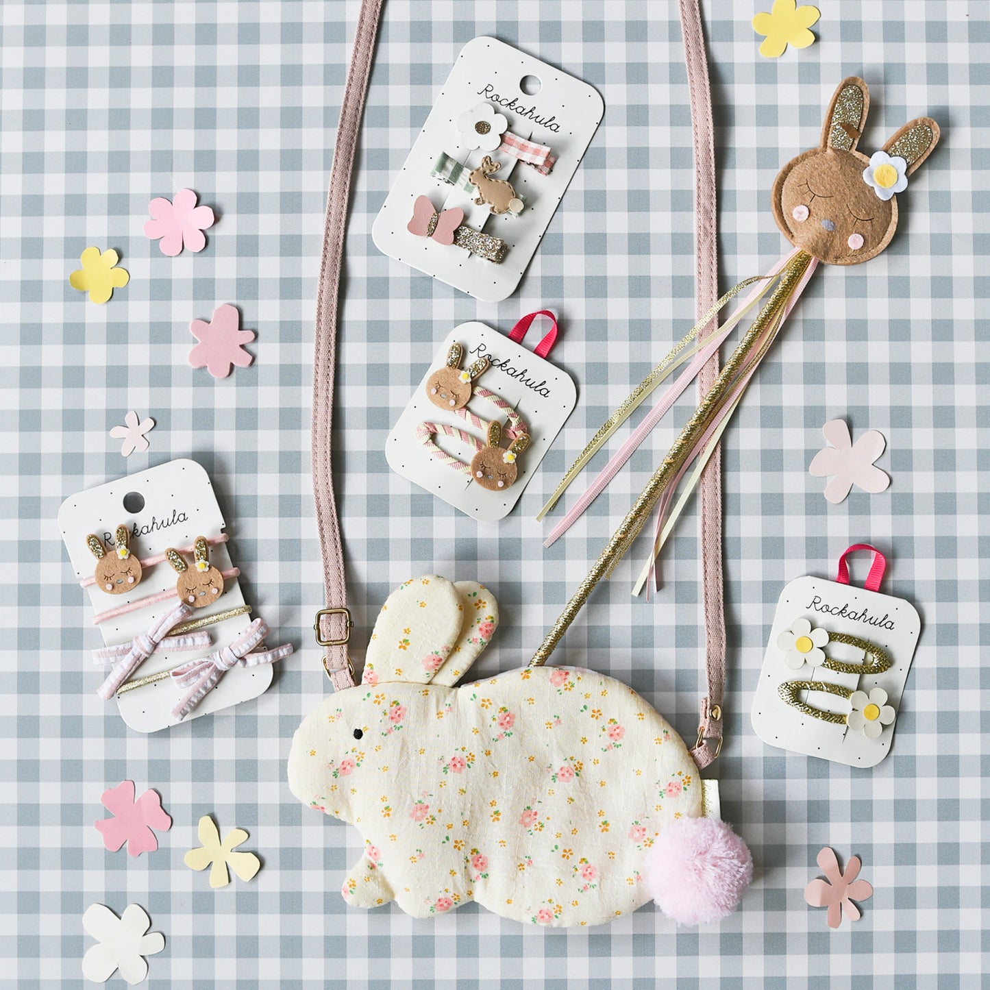 Rockahula Stripy Bunny Clips