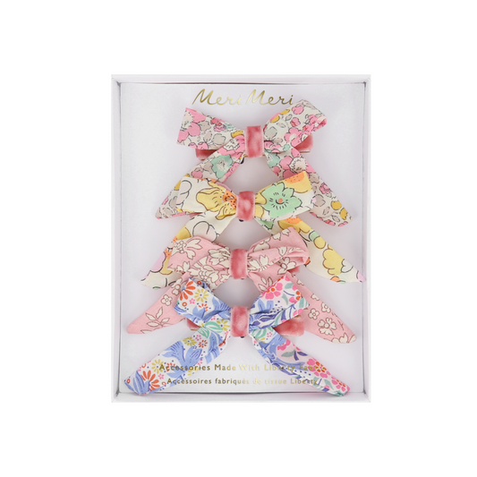 Meri Meri x Liberty Floral Pattern Bow Hair Clips