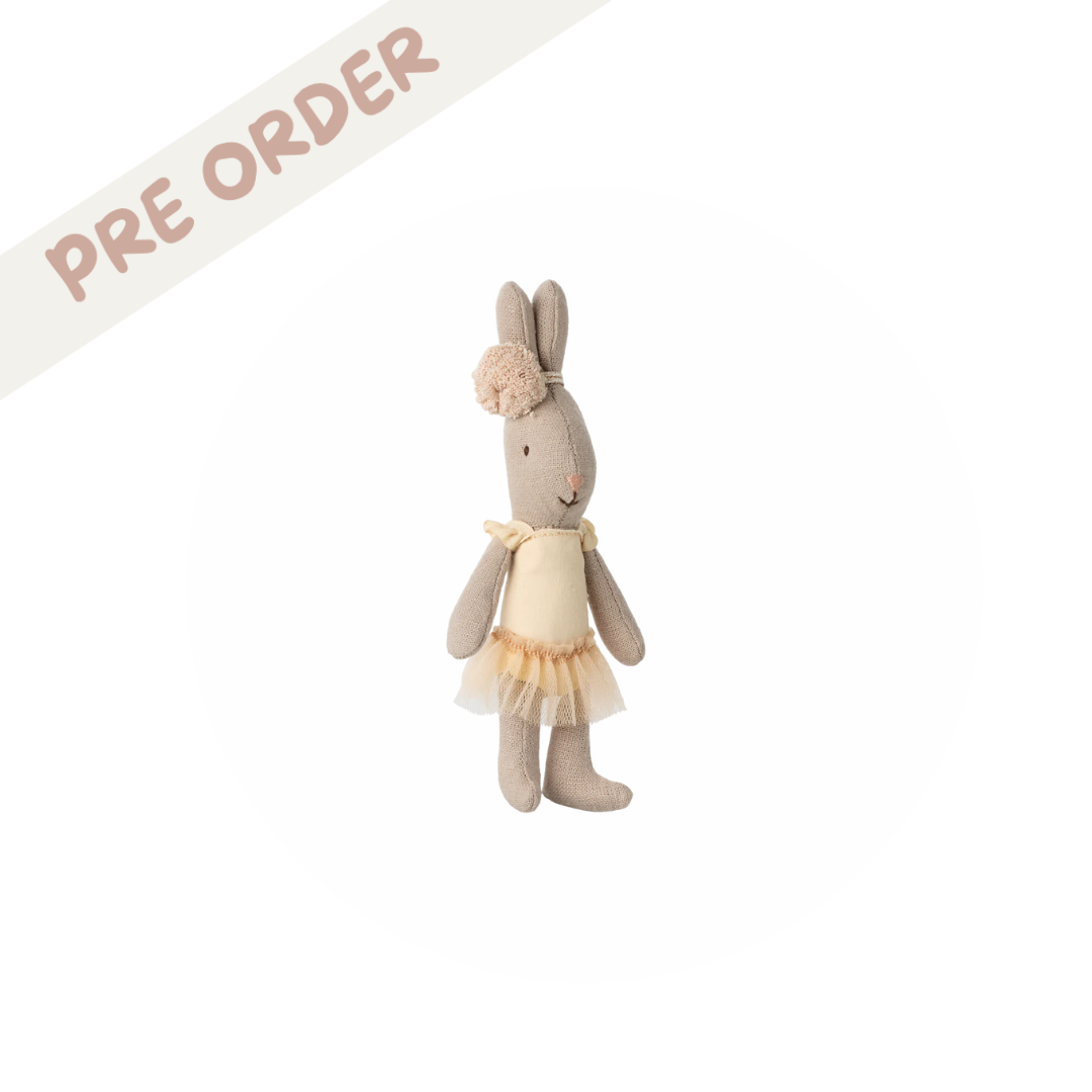 Maileg Rabbit, Micro - Ballet suit and skirt cream ballet outfit - pre order SS25 maileg 