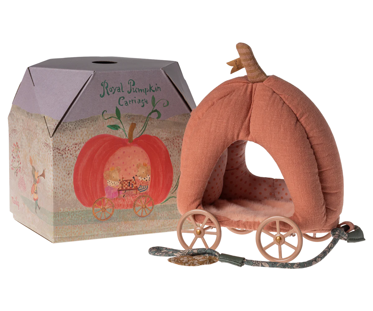 Maileg Pumpkin Carriage, Mouse