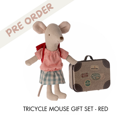 Maileg Tricycle Gift Set, Red