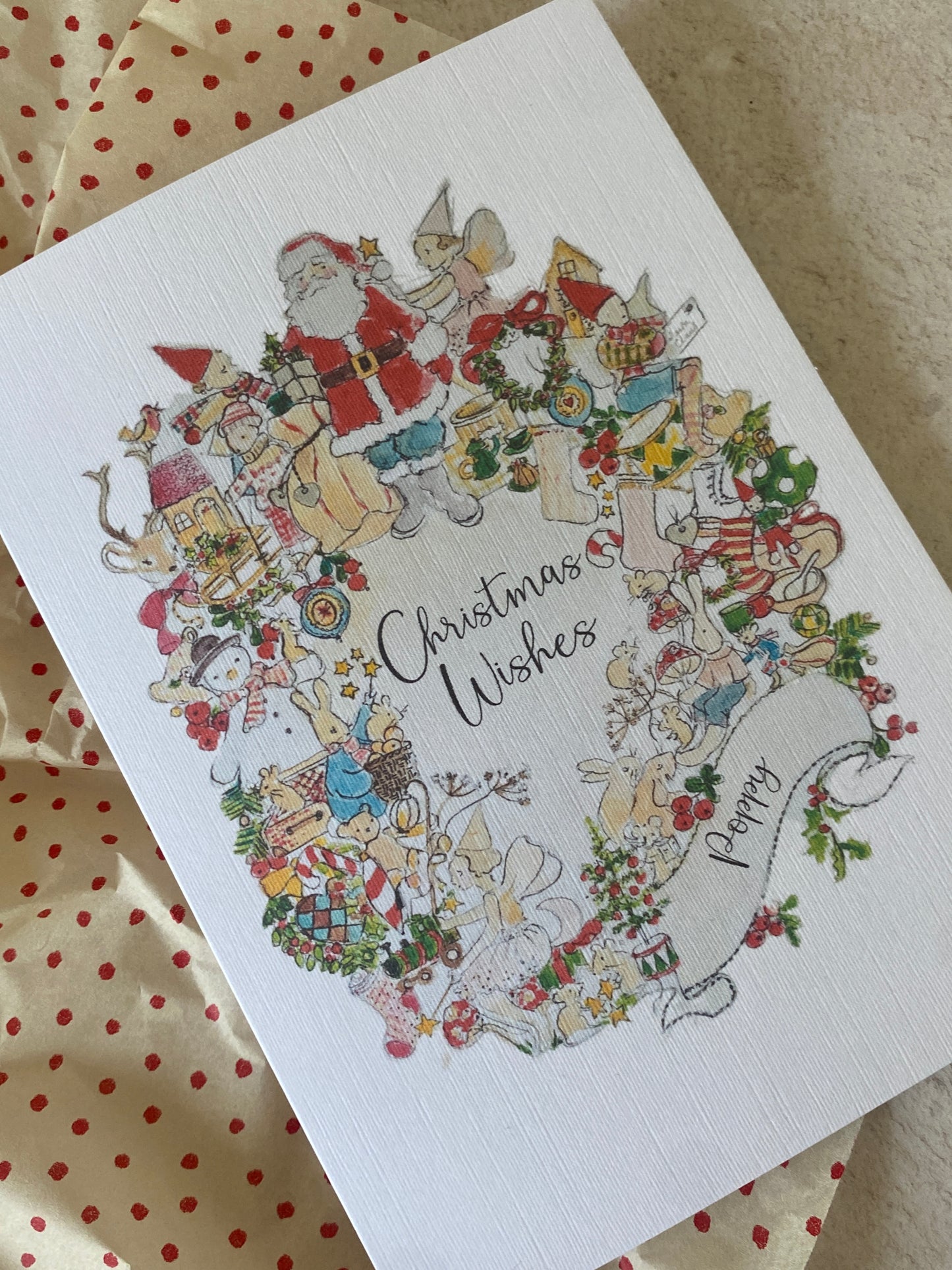 Personalised Whimsical Christmas Card