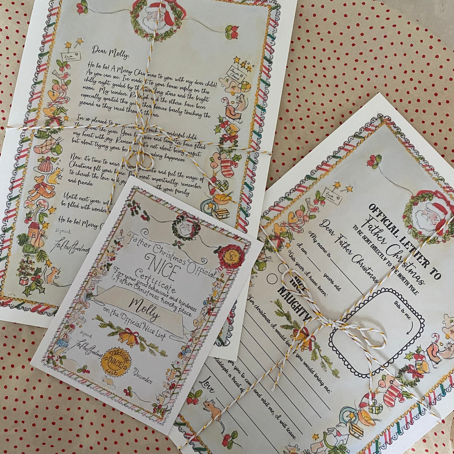 Personalised Christmas Stationery: Santa Letters and Certificate