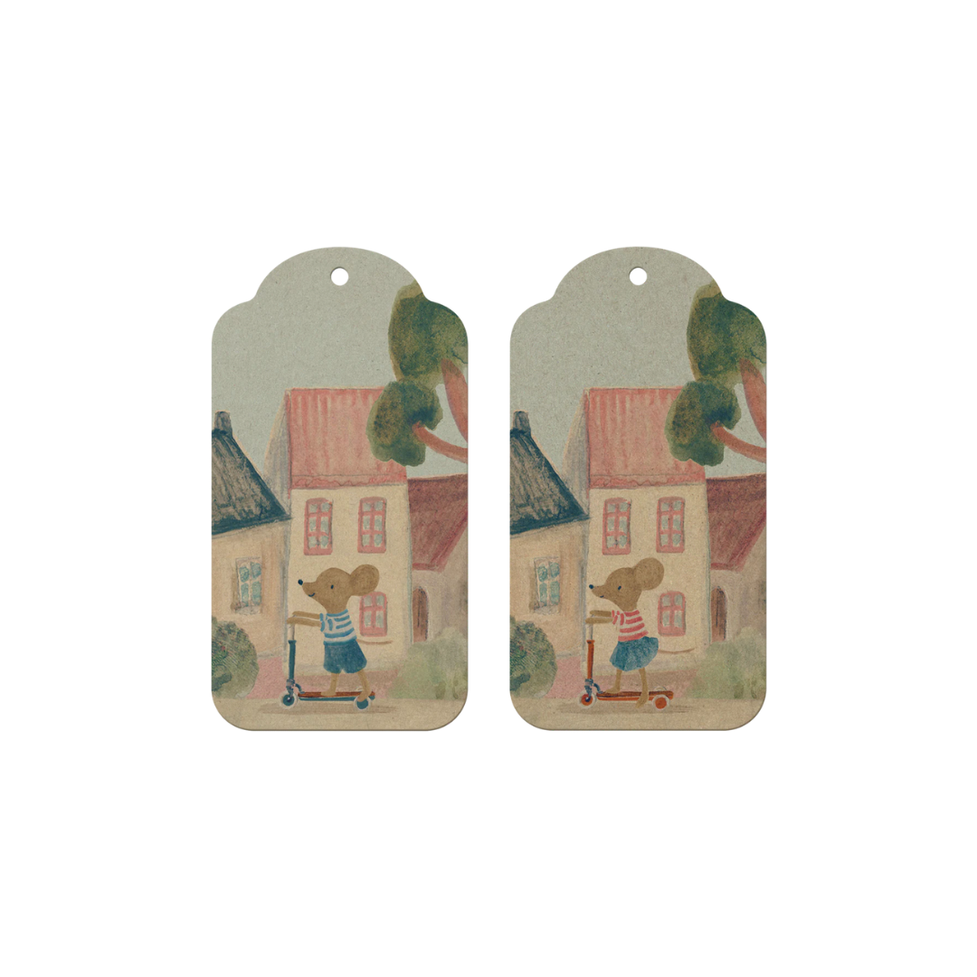 Maileg Gift tags, Mouse 12 pcs