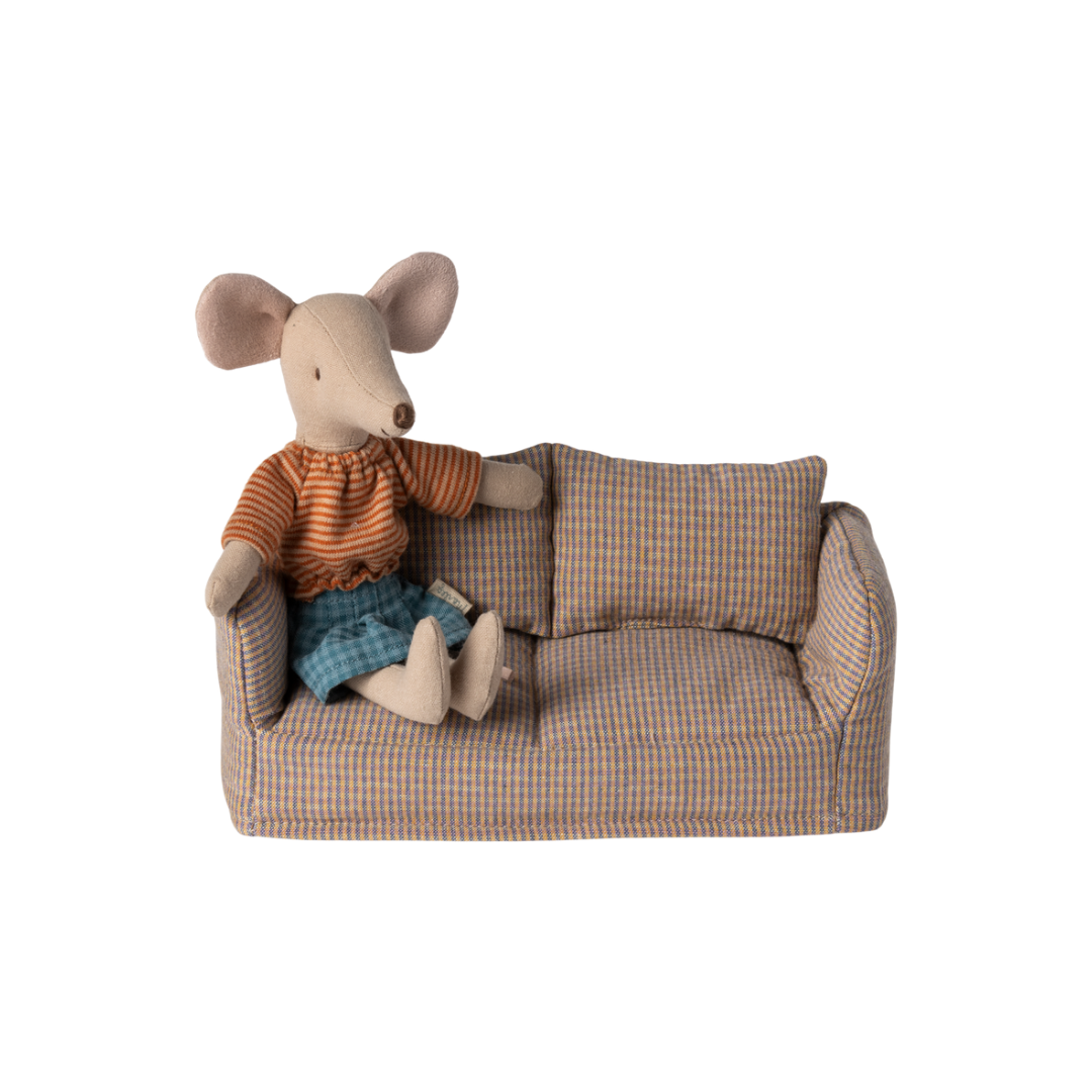 Maileg Mouse Couch, Check