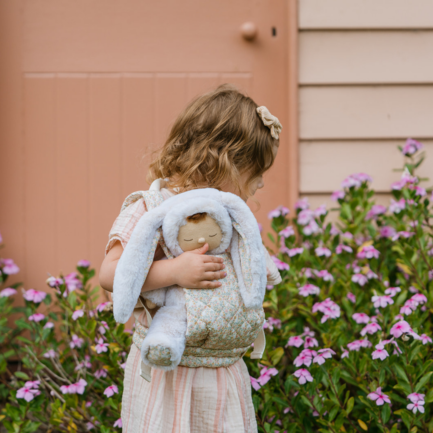 Olli Ella Dinkum Dolls Quilted Carrier - Garden Floral