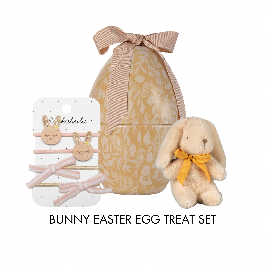 Bunny Easter Egg Treat Set, Yellow Cream