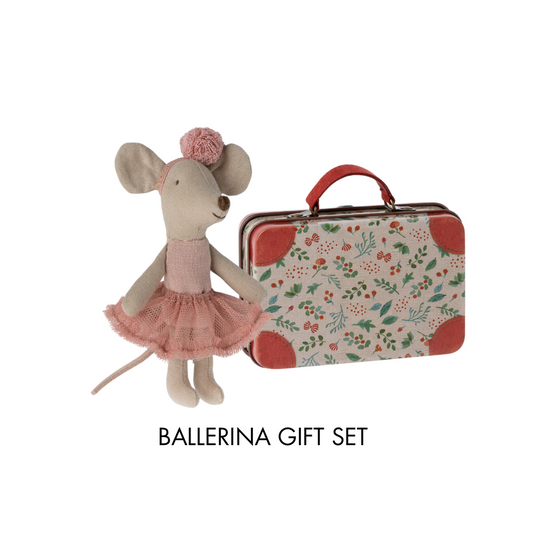 Maileg Christmas Ballerina Gift Set, Rose