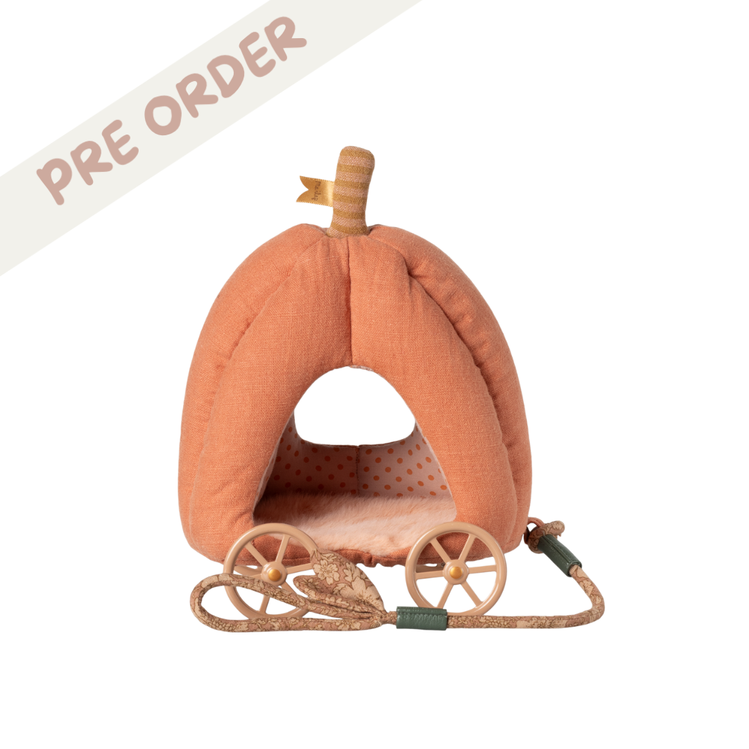 Maileg Pumpkin Carriage, Mouse