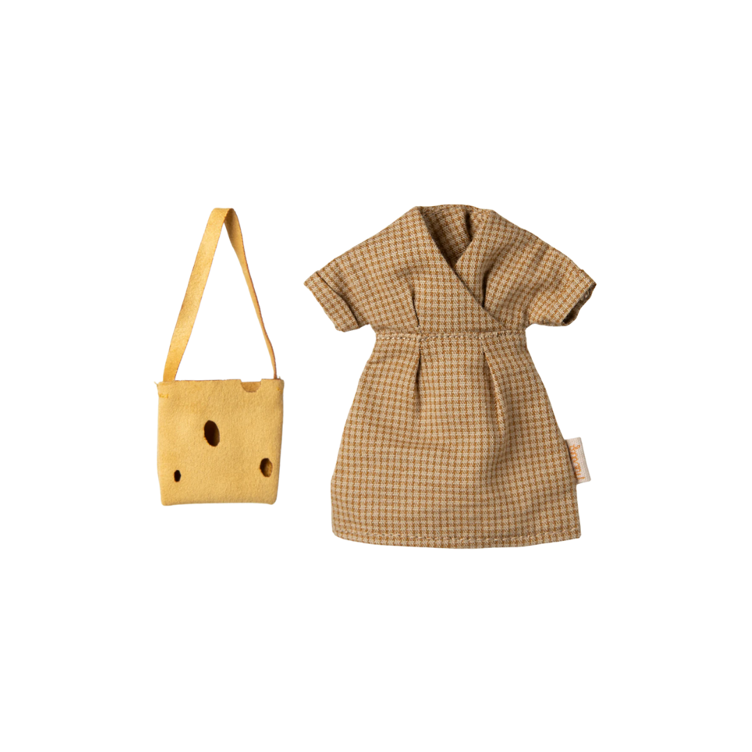 Maileg Dress and bag, Mum mouse