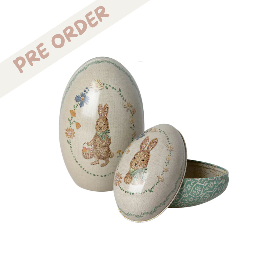 Maileg Easter Egg Set of 2, Bunny - Mint Green