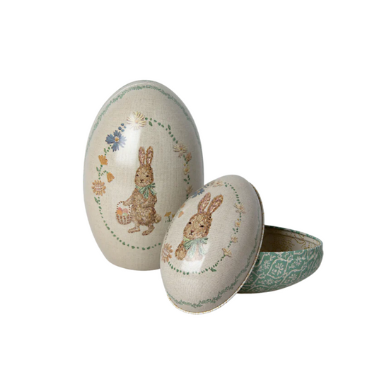 Maileg Easter Egg Set of 2, Bunny - Mint Green