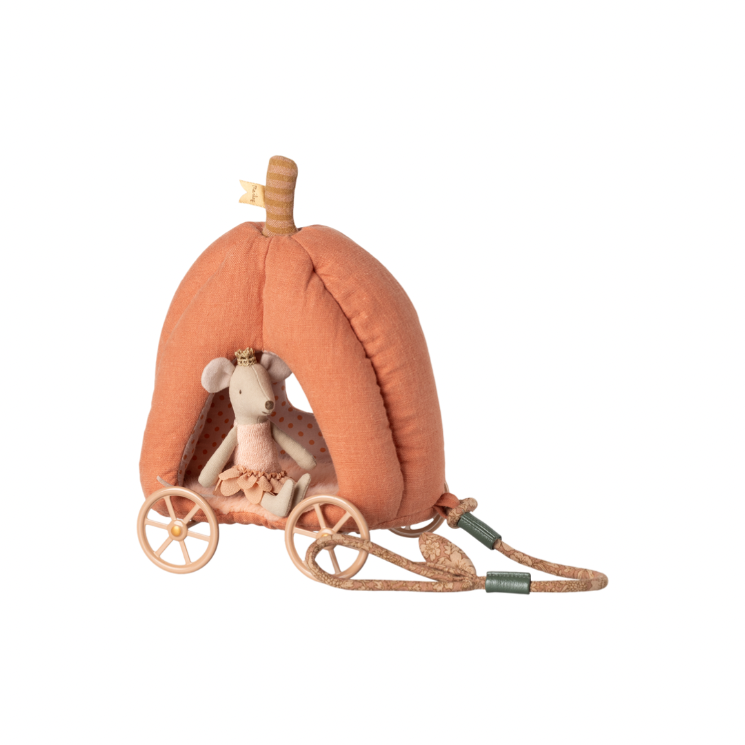 Maileg Pumpkin Carriage, Mouse