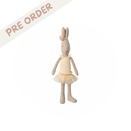 Maileg Rabbit Size 1 Ballet Costume - Cream Skirt and Suit, SS25 pre order item