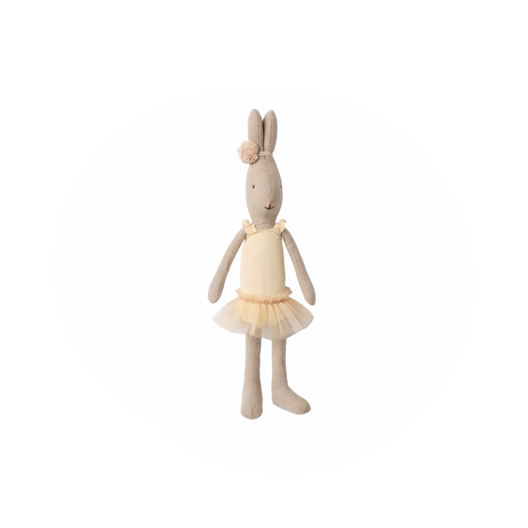 Maileg Rabbit Size 1 Ballet Costume - Cream Skirt and Suit, SS25 pre order item