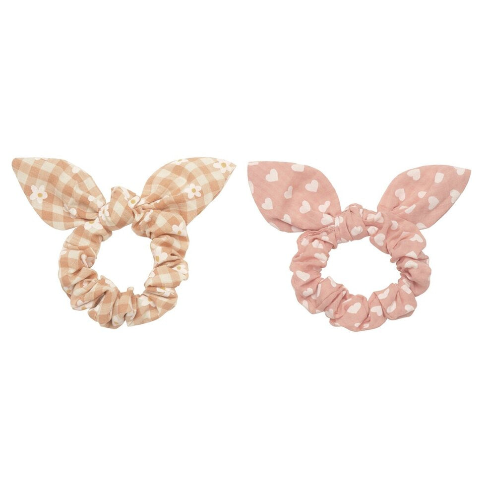 Rockahula Daisy Gingham Bunny Ears Scrunchies