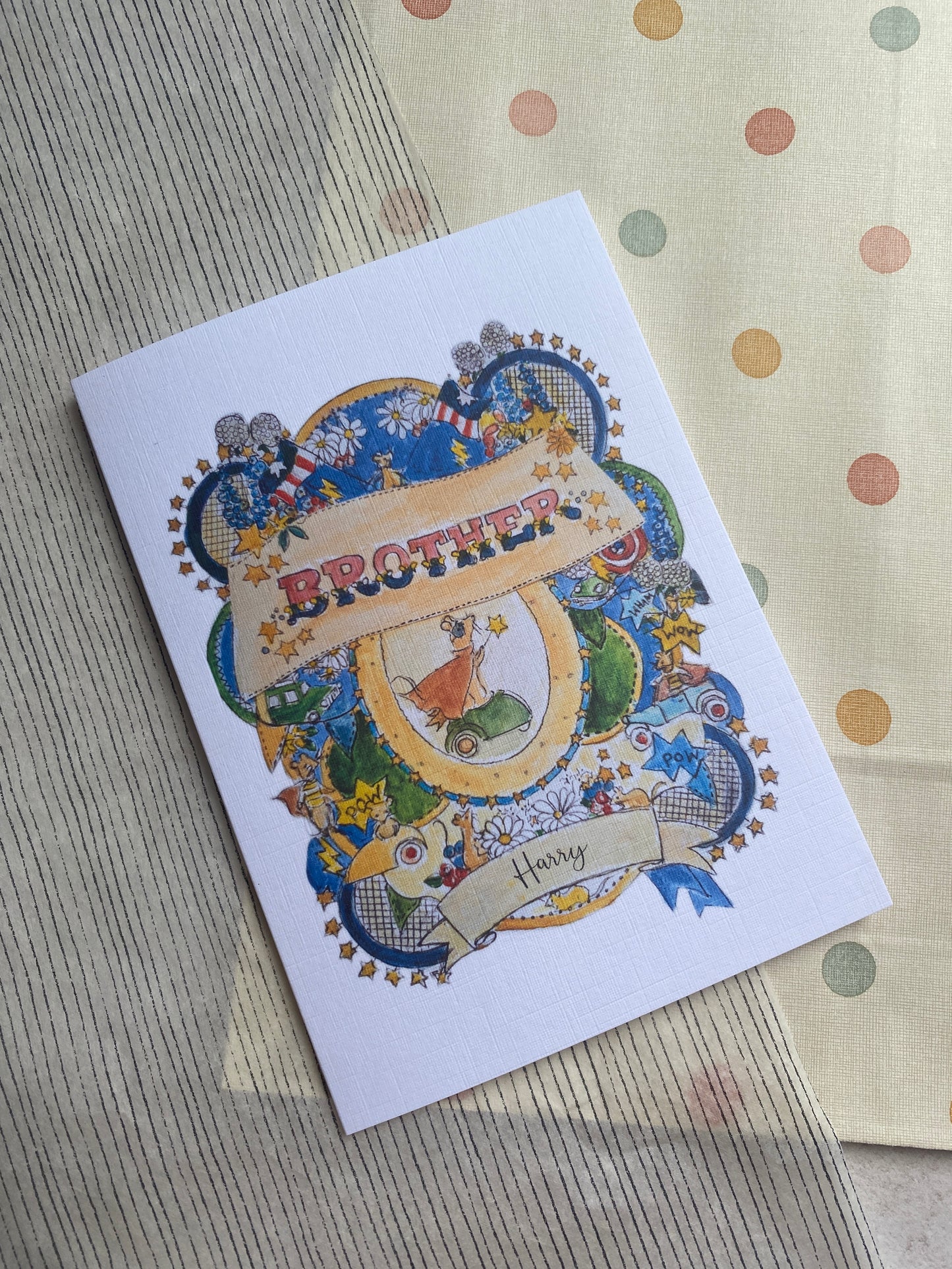 Personalised Brother Card