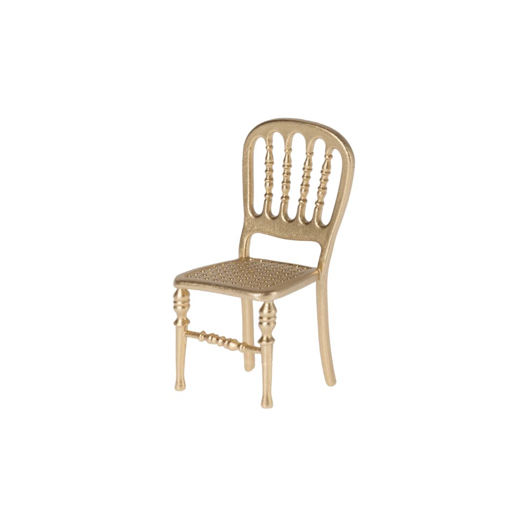 Maileg Chair, Mouse - Gold