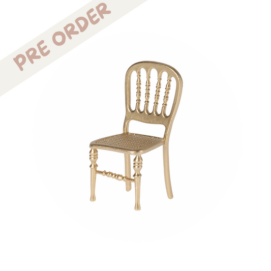 Maileg Chair, Mouse - Gold