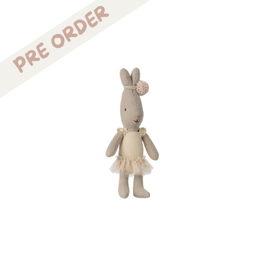 Maileg Rabbit, Micro - Ballet suit and skirt cream