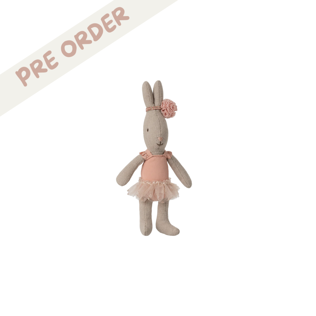 Maileg Rabbit, Micro - Ballet suit and skirt rose ballet outfit - pre order SS25 maileg 