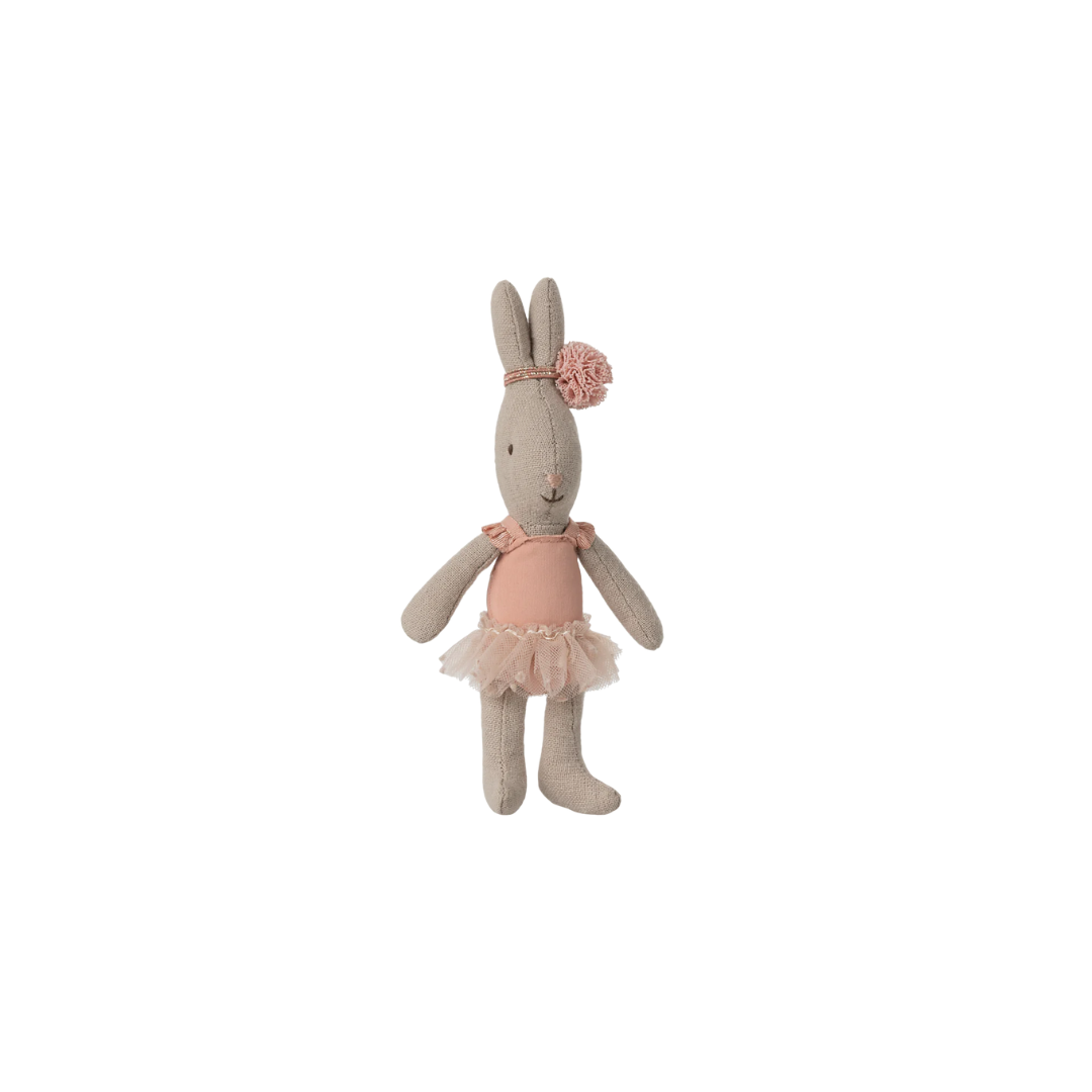 Maileg Rabbit, Micro - Ballet suit and skirt rose ballet outfit 