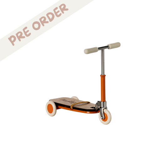 Maileg Mouse Scooter in orange for Imaginative Play - Designed for Magnetic Maileg Mice - Spring/Summer 2025 - pre-order maileg SS25