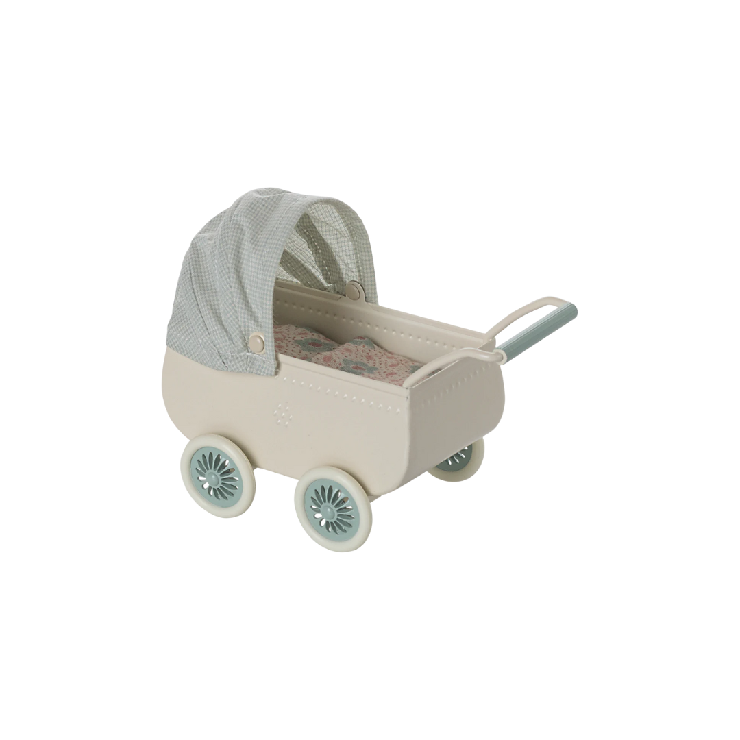 Maileg mint Pram from the Maileg gift set 