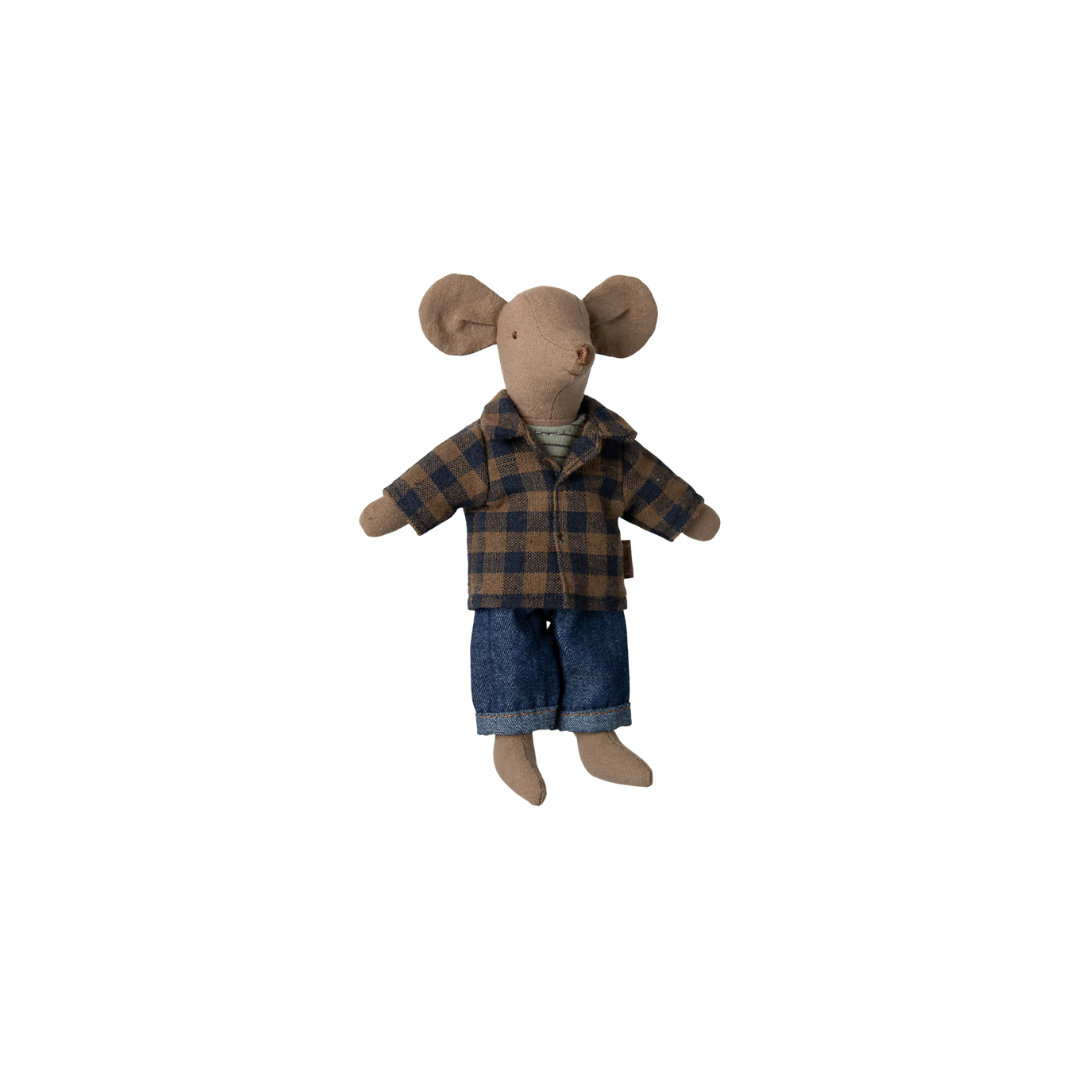 Maileg Dad mouse - Light brown