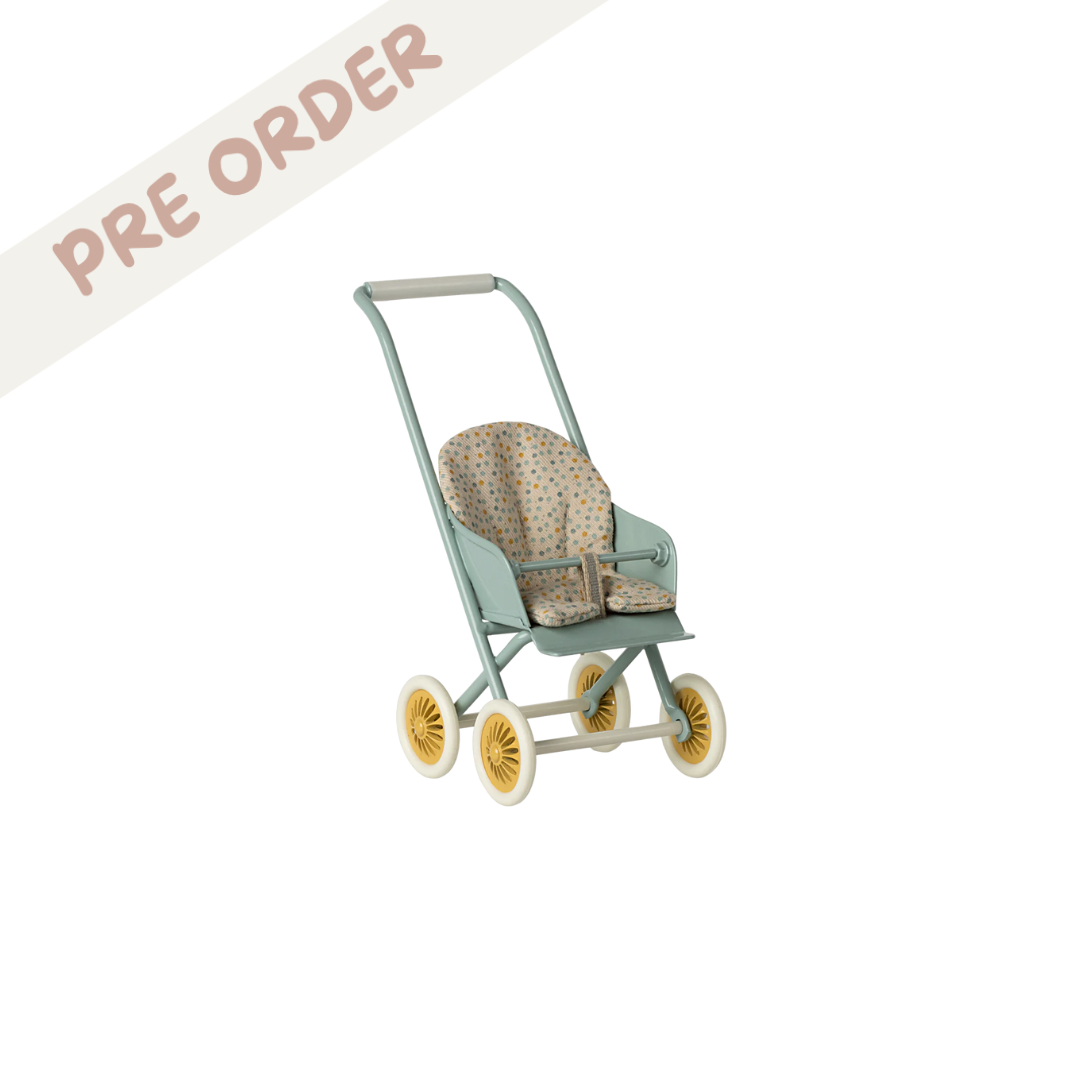 Maileg Stroller, Micro - Mint