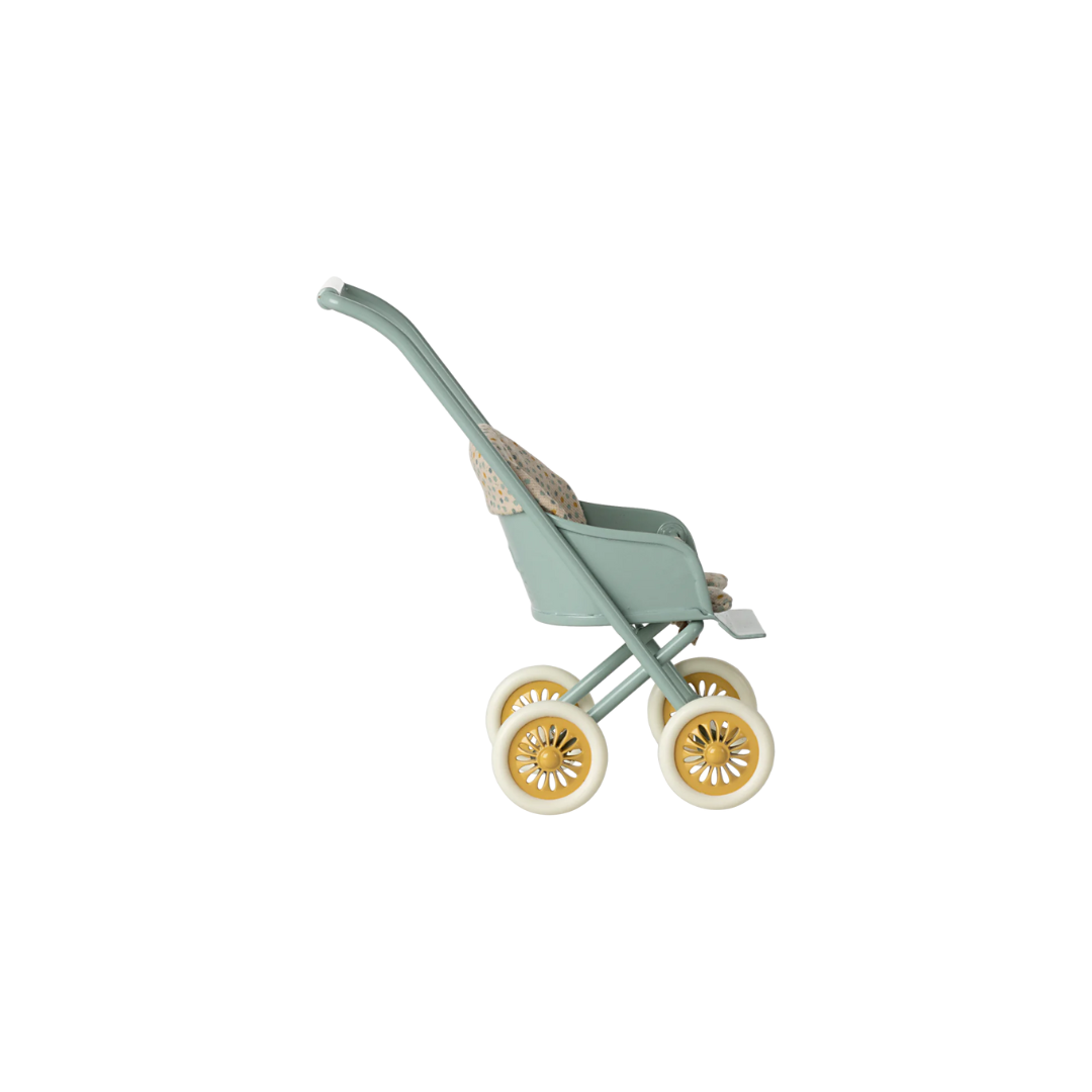 Maileg Stroller, Micro - Mint